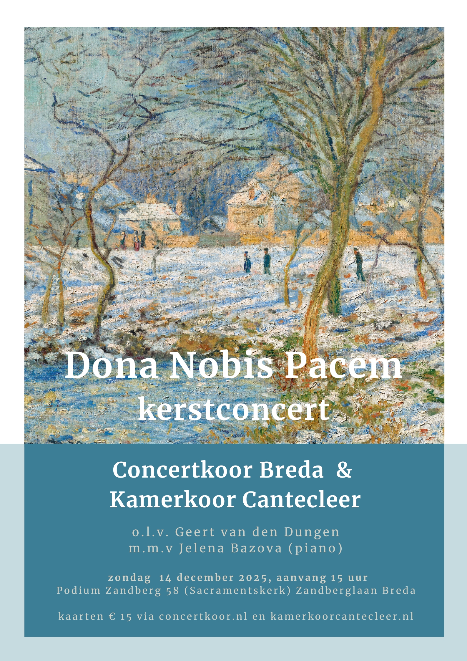 Kerstconcert Concertkoor Breda en Kamerkoor Cantecleer
